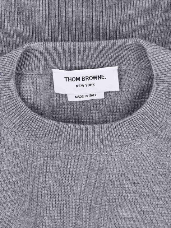 25FW 톰브라운 울 4바 풀오버 MKA189A00014055 GREY - THOM BROWNE