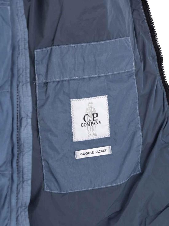 26FW 씨피 컴퍼니 크롬-R 고글 다운 자켓 21CMOW011A005904G871 BLUE - C.P. COMPANY