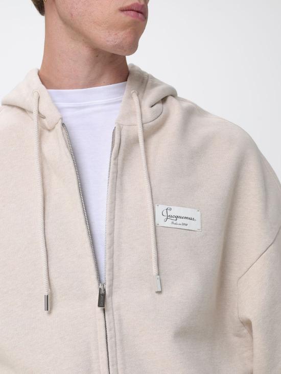 26FW 자크뮈스 후드 티셔츠 HOU00314AJ00325 150 Beige - JACQUEMUS