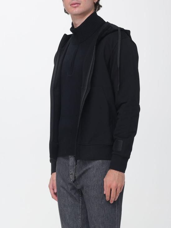 26FW 씨피 컴퍼니 집업 니트 21CLSS017A006452W 999 Black - C.P. COMPANY