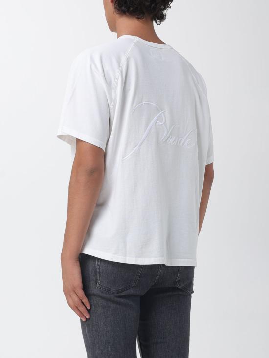 26FW 루드 반팔 티셔츠 RHFW26TT19012 6020 White - RHUDE