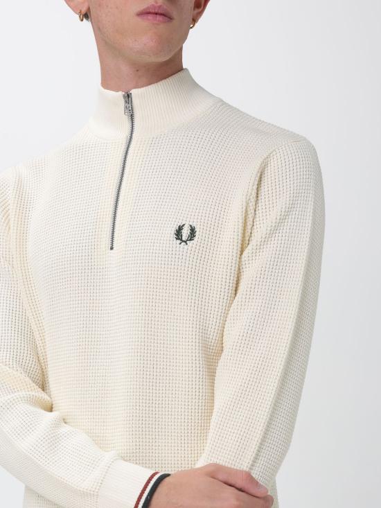 26FW 프레드페리 집업 니트 K8557 170 Ecru - FRED PERRY
