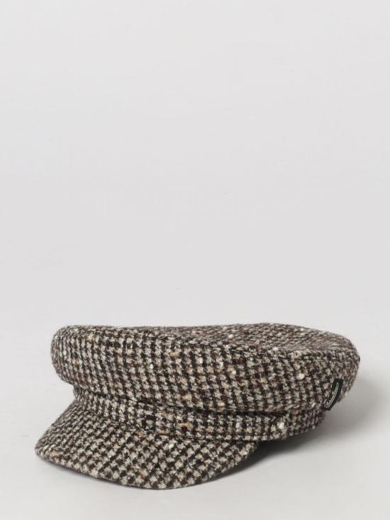 26FW 보르살리노 모자 B45079B0089 PIED DE POULE BOUCLE MARRONE Brown
