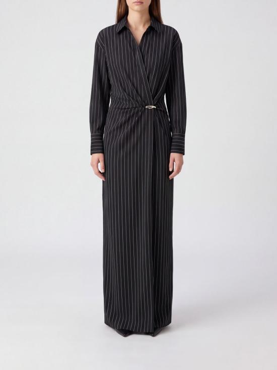 26FW 돈답 롱 원피스 DA570ES0080XXX 999 Black