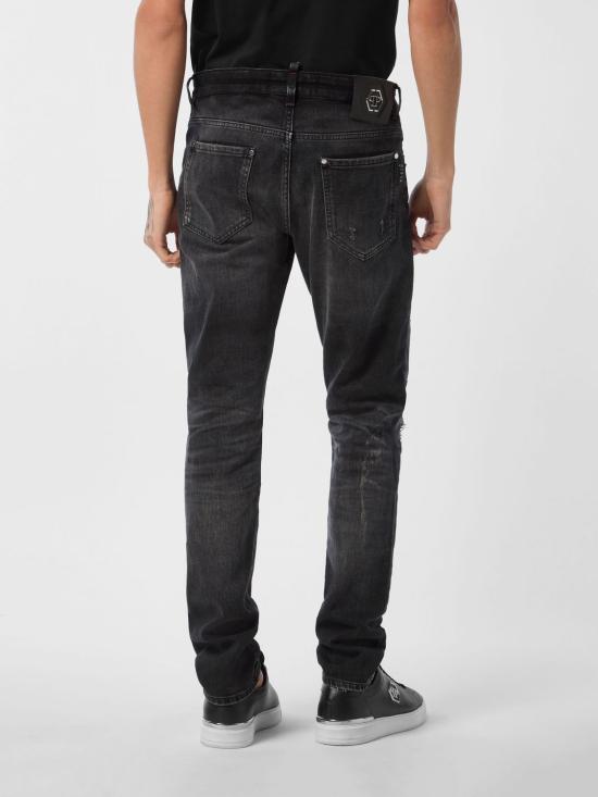 26FW 필립 플레인 데님 팬츠 FAECMDT4143PDE004N 02DL Black - PHILIPP PLEIN