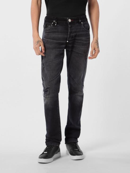 26FW 필립 플레인 데님 팬츠 FAECMDT4143PDE004N 02DL Black