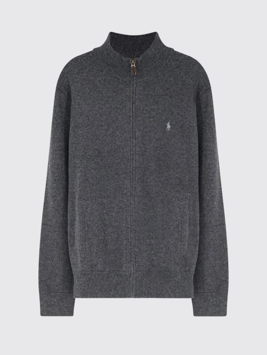 26FW 폴로 랄프로렌 집업 니트 710876719 002 Charcoal - POLO RALPH LAUREN