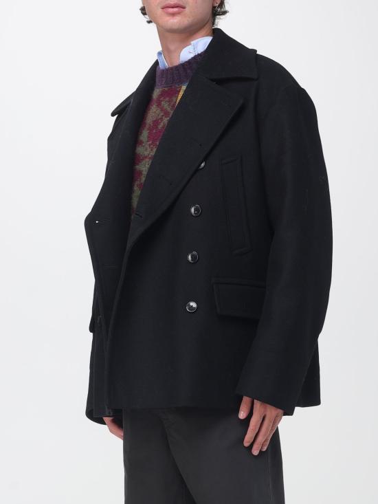 26FW 드리스 반 노튼 코트 262020194216 900 Black - DRIES VAN NOTEN
