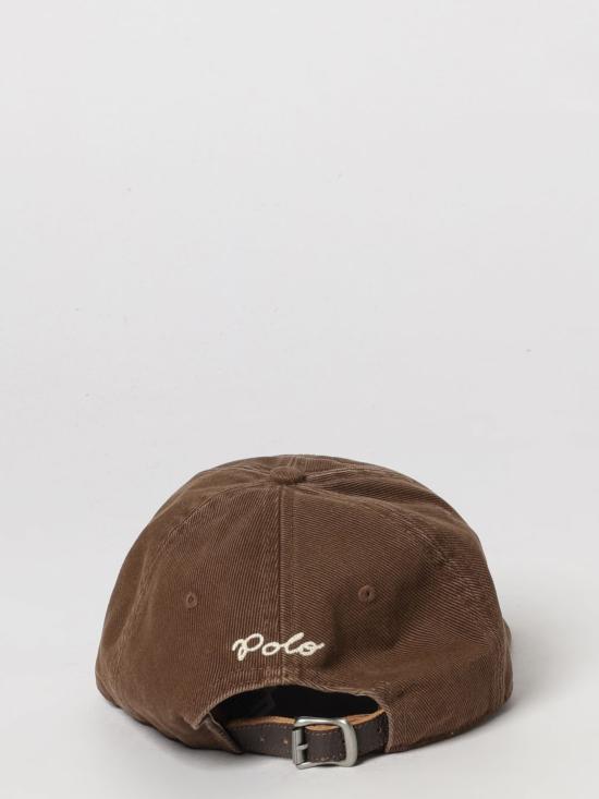 26FW 폴로 랄프로렌 아플리케 트윌 볼 캡 아플리케 트윌 볼 캡 710P04900 504 Brown - POLO RALPH LAUREN