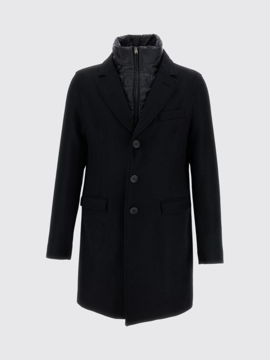 26FW 에르노 에코울 레이어드 체스터 코트 CA000202U33344 9300 Black - HERNO
