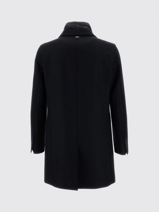 26FW 에르노 에코울 레이어드 체스터 코트 CA000202U33344 9300 Black - HERNO
