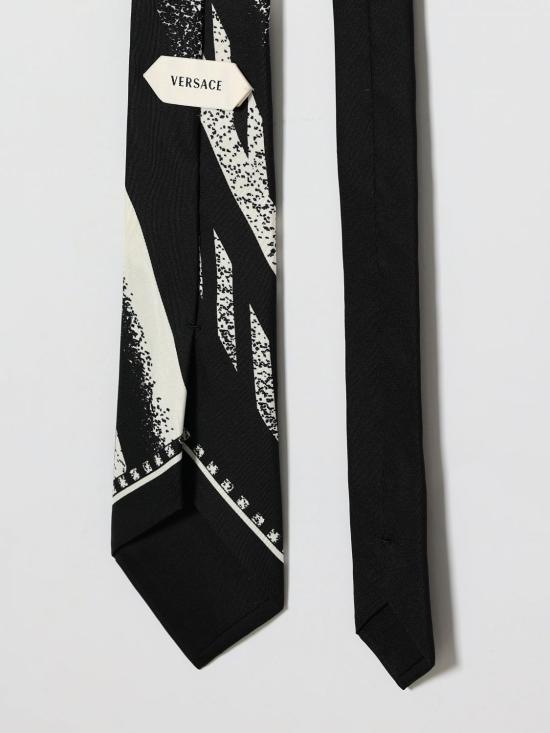26FW 베르사체 넥타이 10246271A18824 5B040 Black - VERSACE