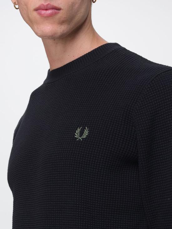 26FW 프레드페리 스웨터 K6507 198 Black - FRED PERRY