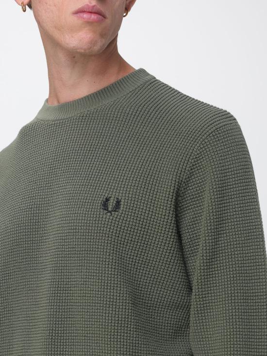 26FW 프레드페리 스웨터 K6507 X21 Green - FRED PERRY