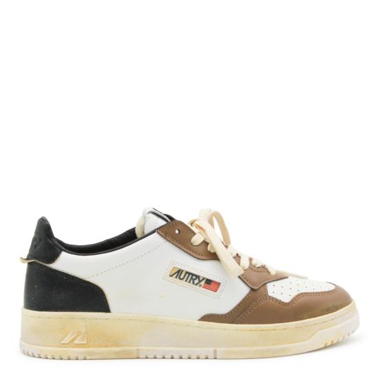 26FW 오트리 슈퍼 빈티지 메달리스트 로우 레더 스니커즈 AVLMSV60 Neutrals