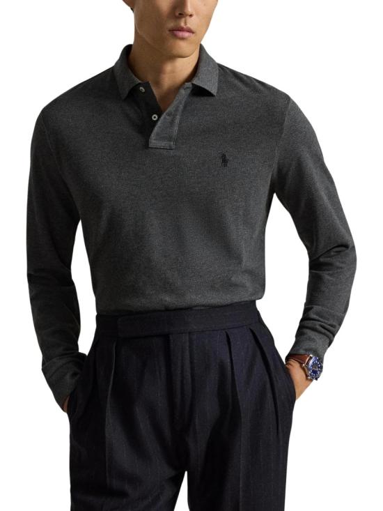 26FW 폴로 랄프로렌 클래식 핏 코튼 폴로 셔츠 710680790501 Black - POLO RALPH LAUREN