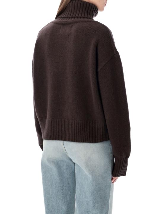 26FW 익스트림캐시미어 니트웨어 CROPXTRADARK BROWN Black - EXTREME CASHMERE