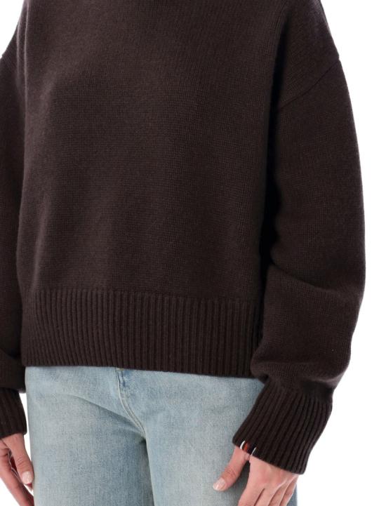 26FW 익스트림캐시미어 니트웨어 CROPXTRADARK BROWN Black - EXTREME CASHMERE