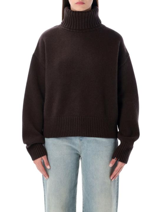 26FW 익스트림캐시미어 니트웨어 CROPXTRADARK BROWN Black