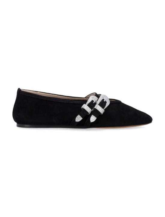 26FW 르 몽드 베릴 플랫 슈즈 BCSSUEBLABLA Black