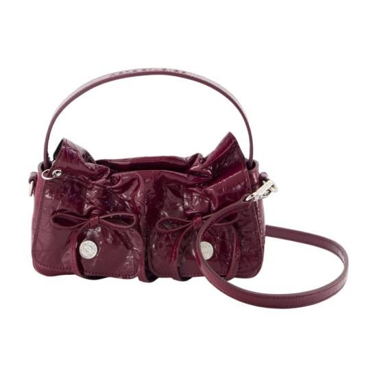 26FW 아크네 스튜디오 멀티포켓 마이크로 백 A10500 ACR BURGUNDY