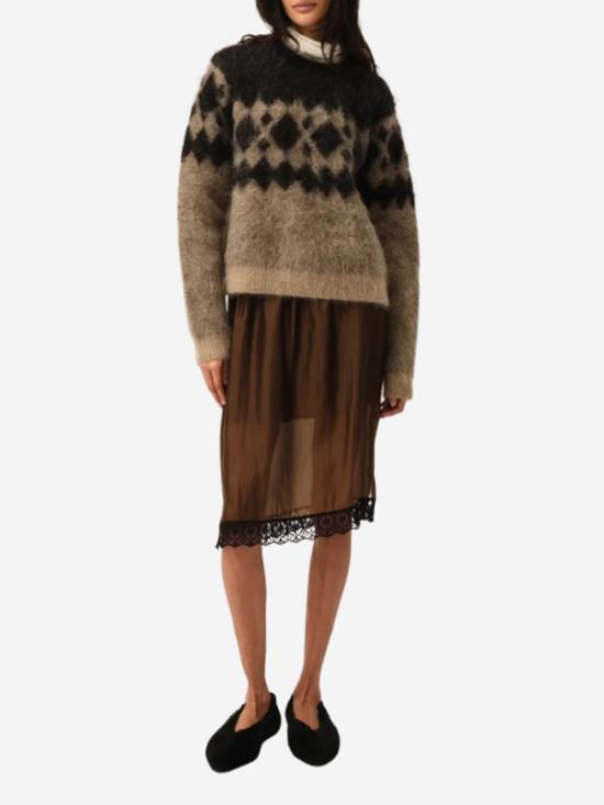  더 가먼트 미디 스커트 가먼트 질리안 레이스 스커트 에스프레소 - THE GARMENT