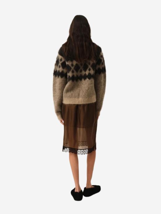  더 가먼트 미디 스커트 가먼트 질리안 레이스 스커트 에스프레소 - THE GARMENT
