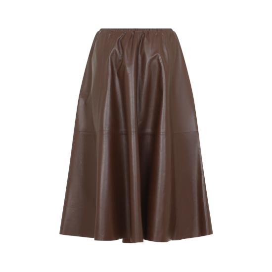 26FW 알베르타 페레티 미디 스커트 A37055190 0103 MARRONE - ALBERTA FERRETTI