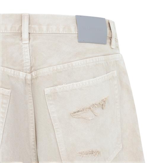 26FW 발렌시아가 디스트레스 페인트 스플래터 와이드 팬츠 A0099C TSWB2 9501 BEIGE - BALENCIAGA