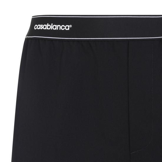 26FW 카사블랑카 스트레이트 팬츠 MPF26TR48301 BLACK - CASABLANCA