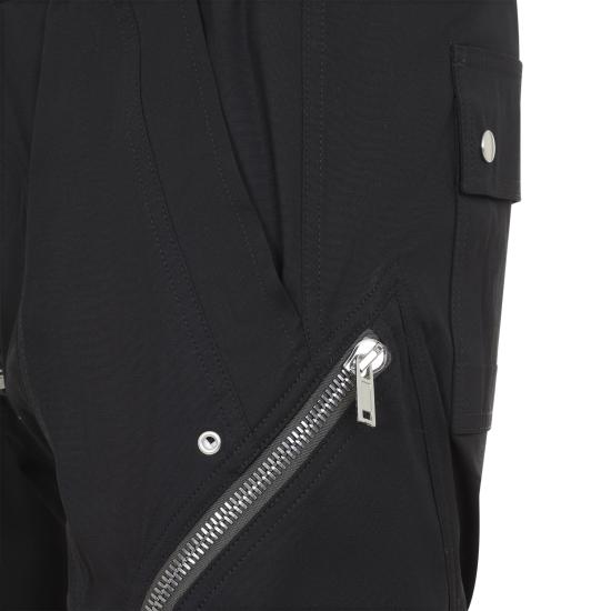 26FW 릭 오웬스 타워 하이저 카고 팬츠 RU02F4368 TE 09 BLACK - RICK OWENS