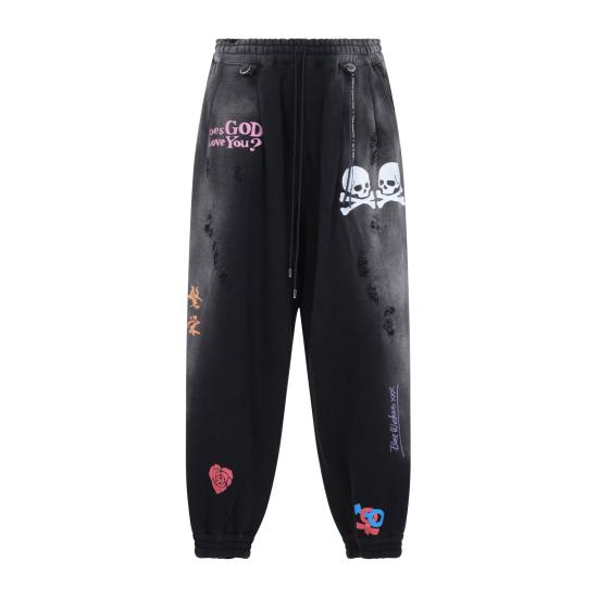 26FW 마스터마인드 스트레이트 팬츠 MW26SE2PA036 008 BLACK