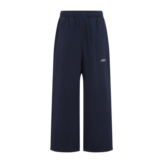 26FW 아크네 스튜디오 플리스 로고 스웨트팬츠 플리스 로고 스웨트팬츠 CK0142 833 DARK NAVY