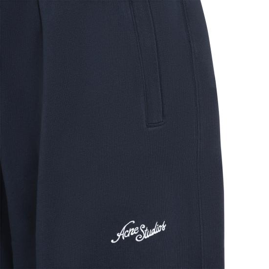 26FW 아크네 스튜디오 플리스 로고 스웨트팬츠 플리스 로고 스웨트팬츠 CK0142 833 DARK NAVY - ACNE STUDIOS