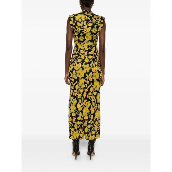 26FW 다이앤 본 퍼스텐버그 원피스 D995XCBRINEMTJ CBRIN BLACK YELLOW - DIANE VON FURSTENBERG