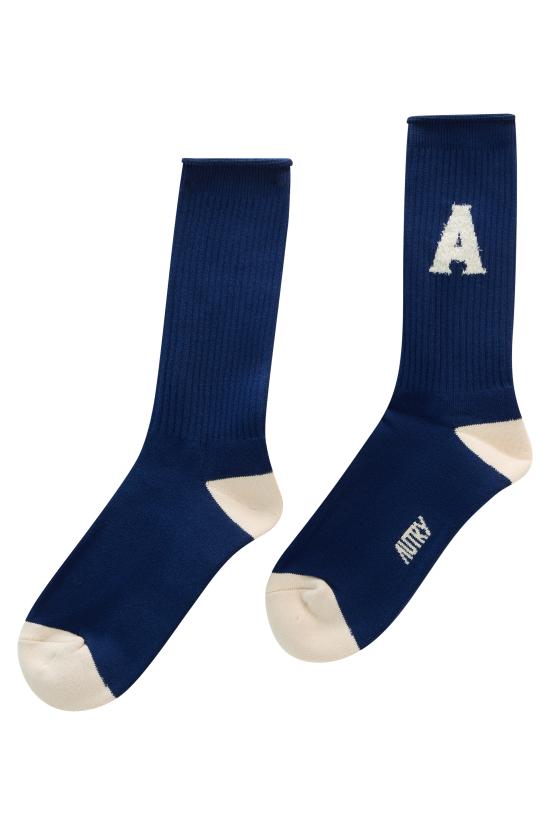 26FW 오트리 양말 SOPU139T blue - AUTRY