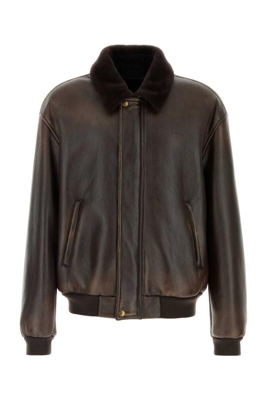 26FW 프라다 가죽 자켓 UPW629SOOO6264 F0003 Brown
