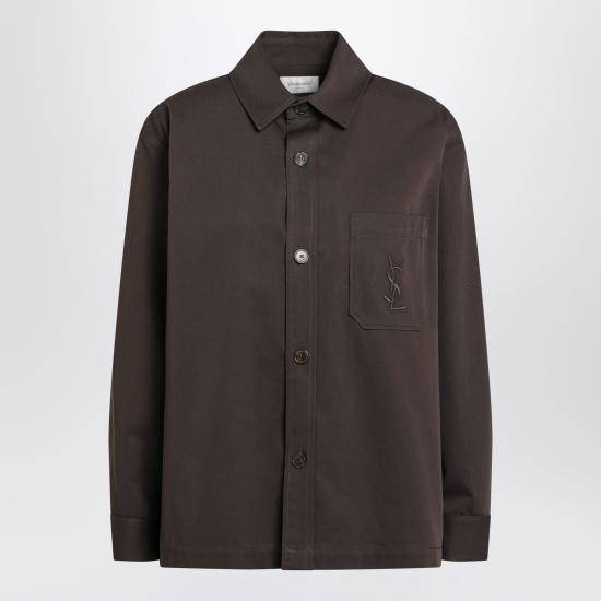 26FW 생로랑 셔츠 852011Y03JG Brown