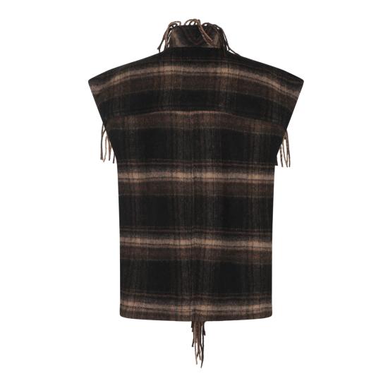 26FW 이자벨마랑에뚜왈 코트 26AGI0099FA D3D01EBKKI BLACK KHAKI - ISABEL MARANT ETOILE