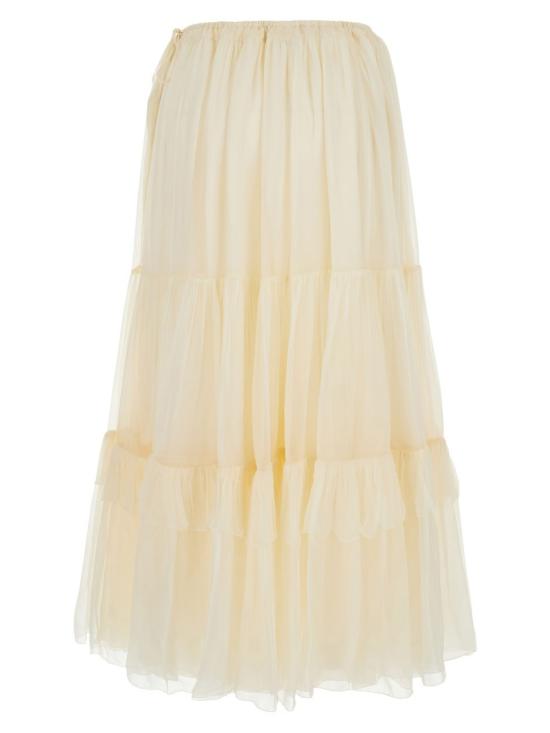 26FW 끌로에 롱 스커트 CH26WJU20001 114 WHITE - CHLOE