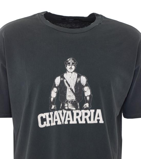 26FW 윌리 차바리아 반팔 티셔츠 MUJTE019 062N011 BLACK - WILLY CHAVARRIA