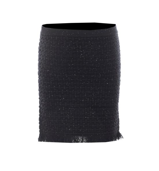 26FW 리우조 미디 스커트 CF6158MS052 22222 BLACK - LIU JO