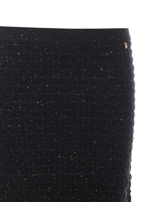 26FW 리우조 미디 스커트 CF6158MS052 22222 BLACK - LIU JO