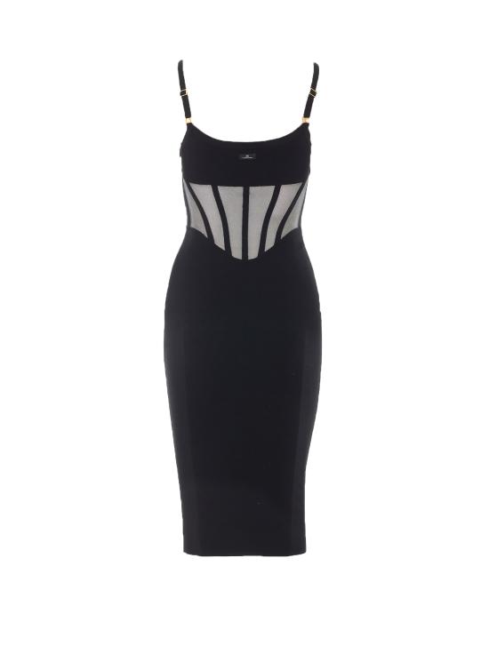 26FW 엘리자베타프랜치 미디 원피스 AM51S67E2 110 BLACK - ELISABETTA FRANCHI