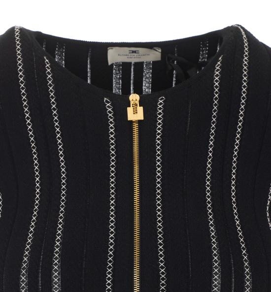 26FW 엘리자베타프랜치 긴팔 티셔츠 MK38Q67E2 685 BLACK - ELISABETTA FRANCHI