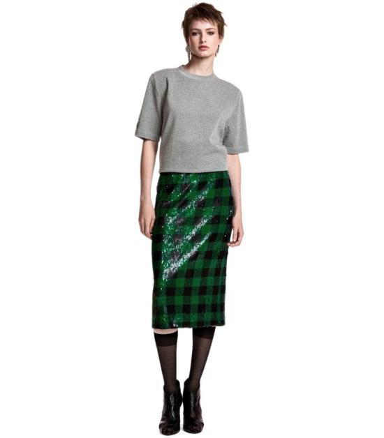 26FW 에센셜앤트워프 롱 스커트 KNITWEAR K2KQ 34 Green - ESSENTIEL ANTWERP