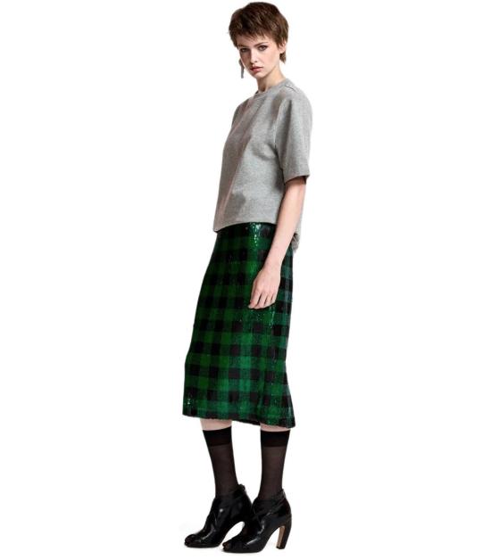 26FW 에센셜앤트워프 롱 스커트 KNITWEAR K2KQ 34 Green - ESSENTIEL ANTWERP
