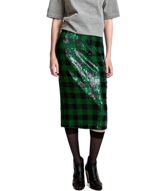 26FW 에센셜앤트워프 롱 스커트 KNITWEAR K2KQ 34 Green - ESSENTIEL ANTWERP