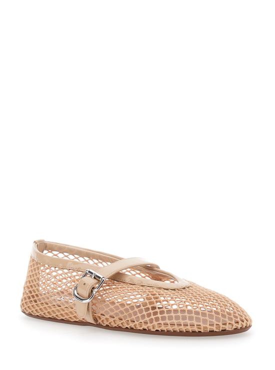 26FW 알라이아 피쉬넷 발레 플랫 AA3A029TK007492 Beige - ALAIA