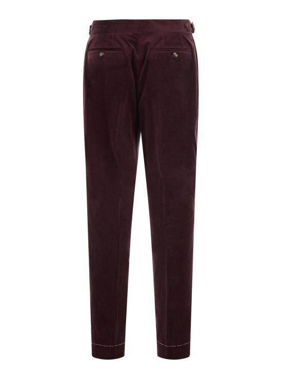 26FW 브루넬로 쿠치넬리 트레이닝/조거 팬츠 MY499L00MC2052 Bordeaux - BRUNELLO CUCINELLI
